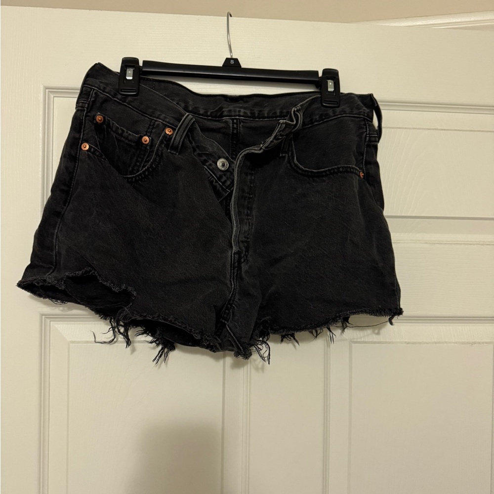 Levi's Black Jean Shorts for Women